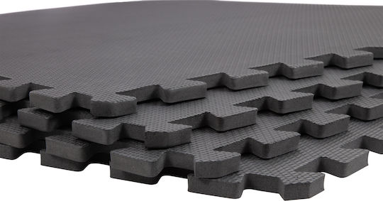 AMILA Podele Puzzle de Gimnastică Negre 60x60x1cm 4buc