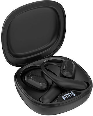 Choetech BH-T25 Air Conduction Bluetooth Handsfree Căști cu Rezistență la Transpirație și Carcasă de Încărcare Negrα