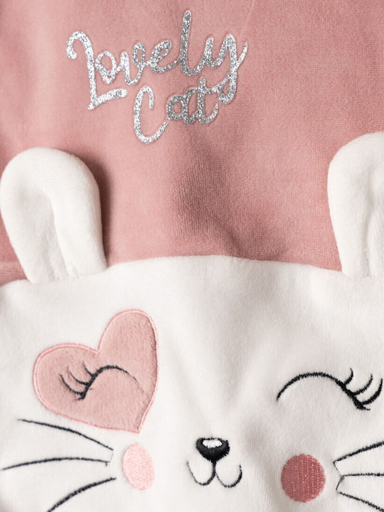 Kids Sweatpants Set Pink 2pcs