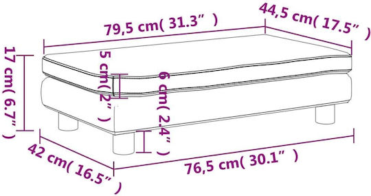 Παιδικό Καναπεδάκι Καφέ 100x50x30εκ.