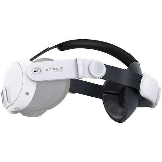 BOBOVR M3 Mini strain relief strap for Quest 3 for VR in White color