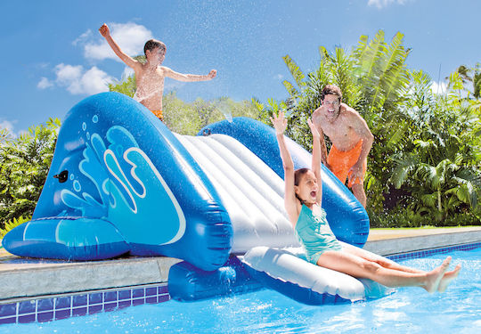 Intex Aufblasbarer Water Slide mit Rutsche für 6+ Jahre