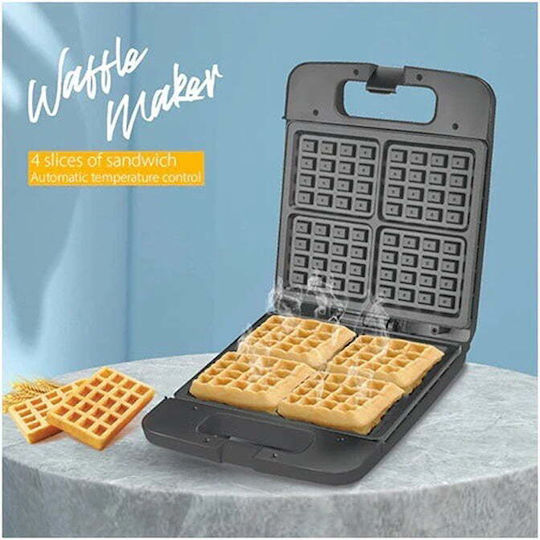 Raf Waffle Maker 4 Portions in Mini Waffles Shape 1400W