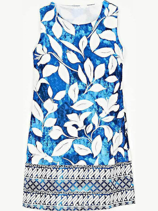 Rochie De Vară Albastru Deschis/Bleumarin