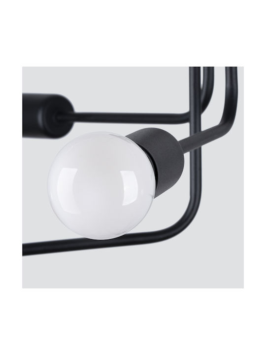 Sollux Ceiling Mount Light Black with Socket E27