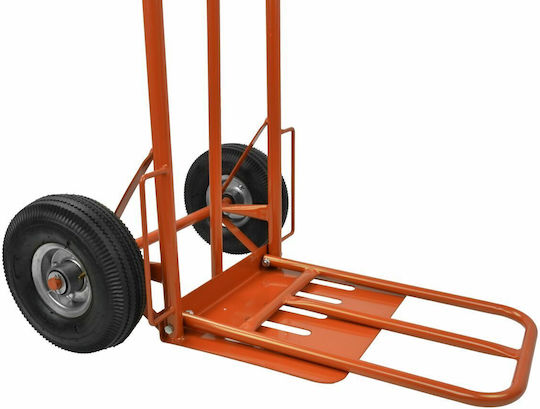 Geko Καρότσι Μεταφοράς για Φορτίο Βάρους έως 250kg σε Πορτοκαλί Χρώμα