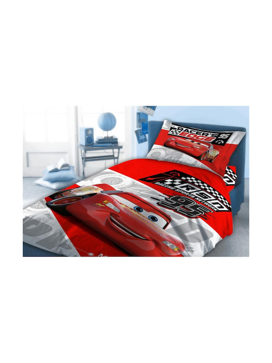 Dimcol Σετ Μονά Cars 774 Pink 160x240cm