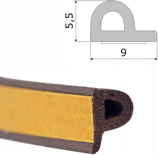 Isolierband Fliesenband 9mm x 2m 2Stück Braun