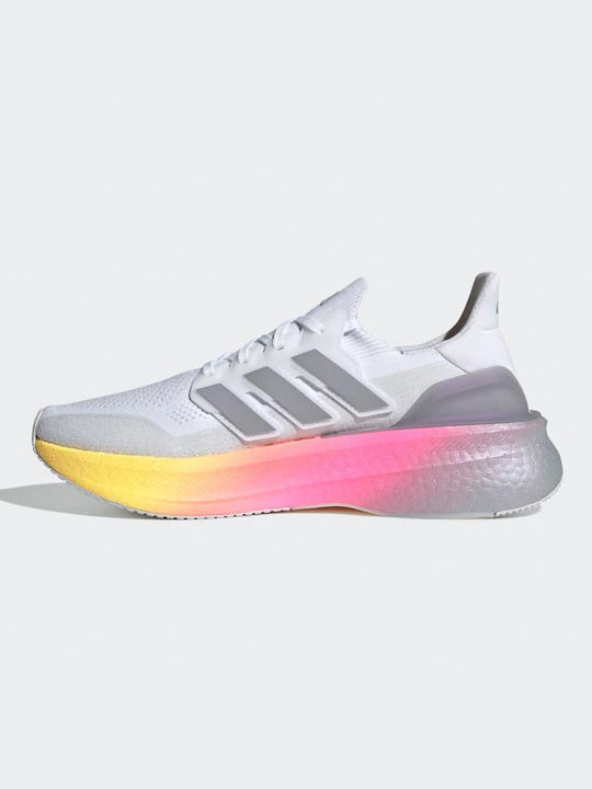 Adidas Ultraboost 5 Ανδρικά Αθλητικά Παπούτσια Running Cloud White / Glory Grey / Lucid Pink