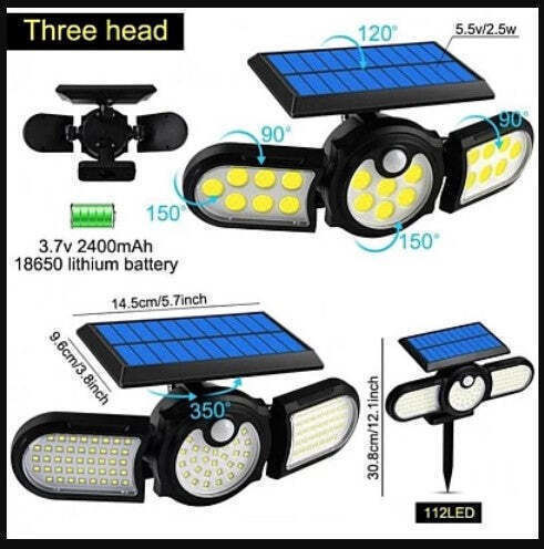 Lampă Solară 1.8W IP65