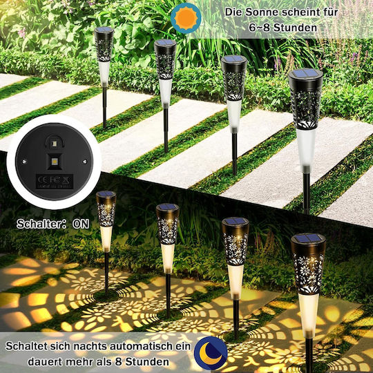 Lampă Solară Alb Cald 2700K cu Fotocelulă IP68