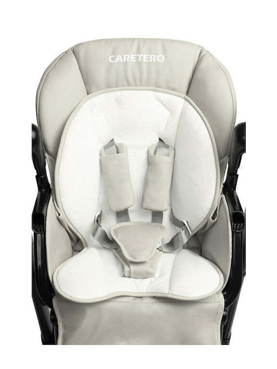 Caretero Indigo Αναδιπλούμενο Καρεκλάκι Φαγητού 2 in 1 με Ρυθμιζόμενο Ύψος Black Grey