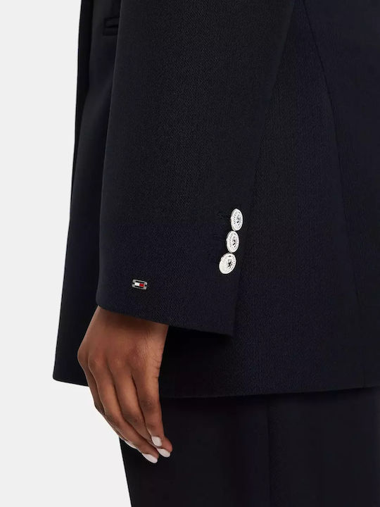 Tommy Hilfiger Blazer pentru femei Sacou Albastru