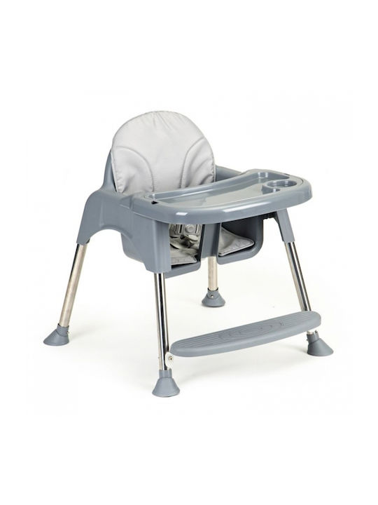 Ecotoys Upholstery Καρεκλάκι Φαγητού 2 in 1 με Ρυθμιζόμενο Ύψος Μπεζ
