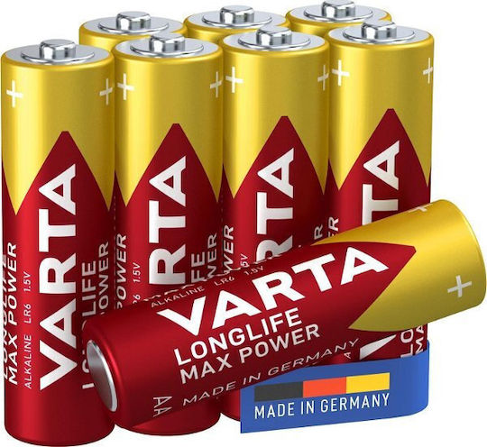 Varta Longlife Max Power Αλκαλικές Μπαταρίες AA 1.5V 8τμχ
