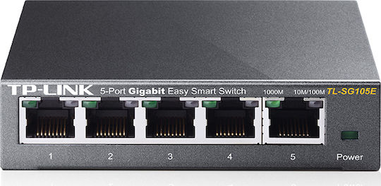 TP-LINK TL-SG105E Unmanaged L2 Switch with 5 Gigabit (1Gbps) Ethernet Ports