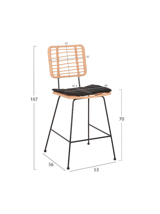 Σκαμπό Μπαρ Rattan Allegra Σκαμπό Μπαρ Rattan Allegra