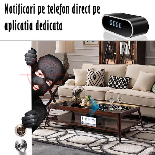 Κρυφή Κάμερα WiFi Ρολόι 1080p με Υποδοχή για Κάρτα Μνήμης