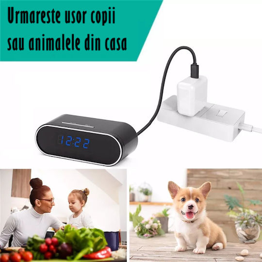 Κρυφή Κάμερα WiFi Ρολόι 1080p με Υποδοχή για Κάρτα Μνήμης