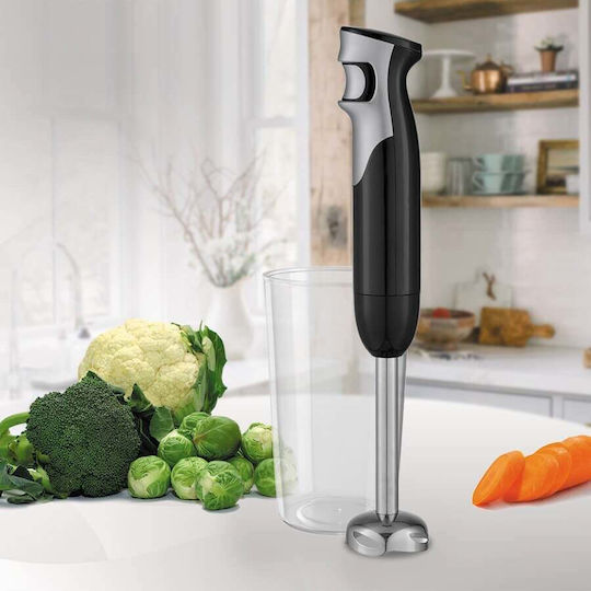 Maestro Blender de mână cu tijă din oțel inoxidabil 500W Negru