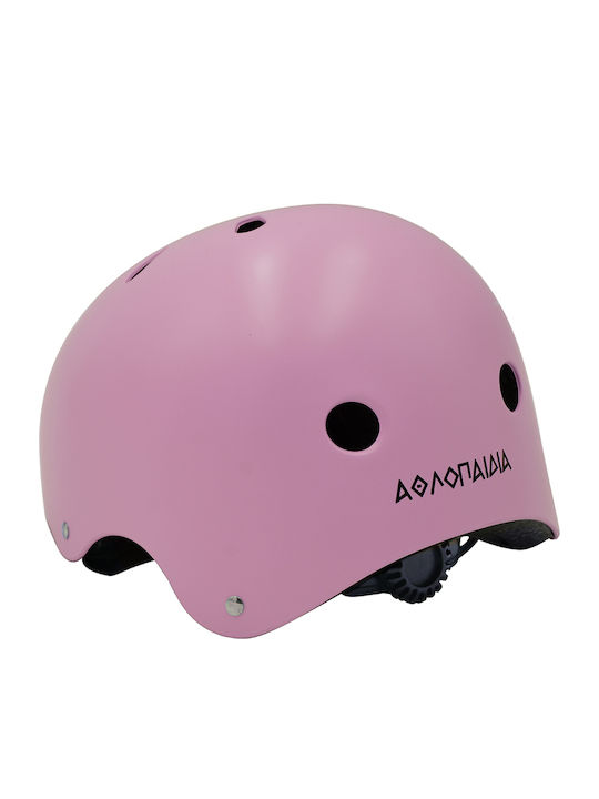 Athlopaidia Kids' Helmet for City Bike Pastel Pink