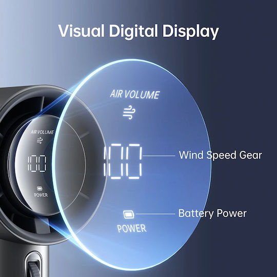 JisuLife Ανεμιστηράκι USB / Lightning Χωρίς Πτερύγια 18W Γκρι FA53PRO