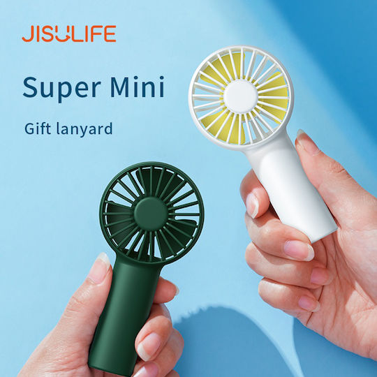 Jisulife Πολυτελής Φορητός Μίνι Ανεμιστήρας Life1 Fa20 Επαναφορτιζόμενος Usb-c 3 Ταχύτητες Ανέμου 2000mah Βαθύ Πράσινο