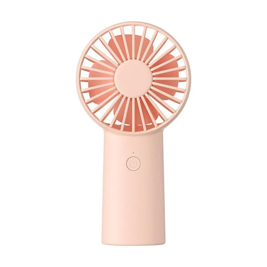 Jisulife Luxuriöser tragbarer Mini-Lüfter Life6 Fa20x wiederaufladbarer USB-C-Anschluss 3 Windgeschwindigkeiten 4000mAh Pink