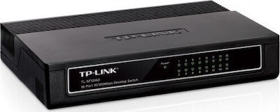 TP-LINK TL-SF1016D v5 Unmanaged L2 Switch με 16 Θύρες Ethernet