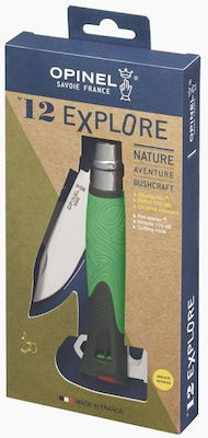 Opinel No.12 Explore Knife Hunting & Nature Green