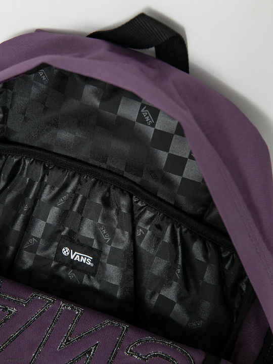 Vans OLD SKOOL DROP V School Bag Backpack Junior High-High School Purple with Water Bottle Holder 22Liters