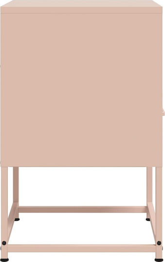 Nachttische Metall Rosa 2Stück 36x39x60.5cm