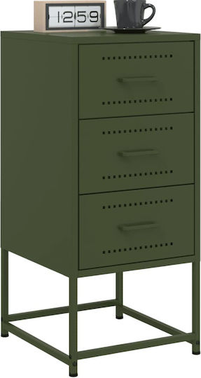 Noptiere Metalice Verzi 2buc 36x39x78cm