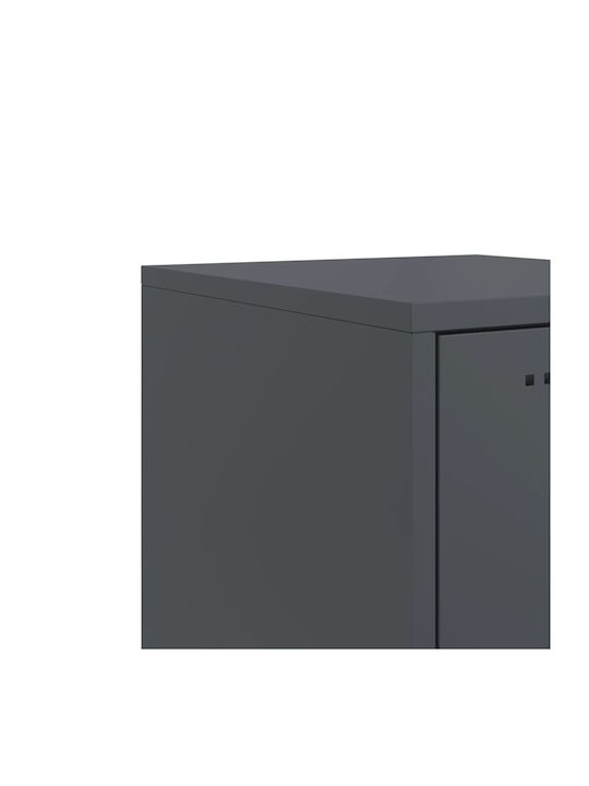 Wooden Bedside Table Grey 36x39x43.5cm