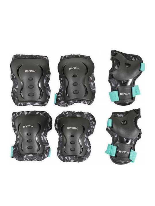 Byox Dazzle Children's Protective Gear Set for Rollers Turquoise M 25-50kg