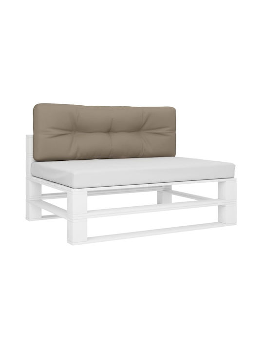 vidaXL Wasserdichtes Sitzbank-Kissen Palette Beige-Grau 40x120cm