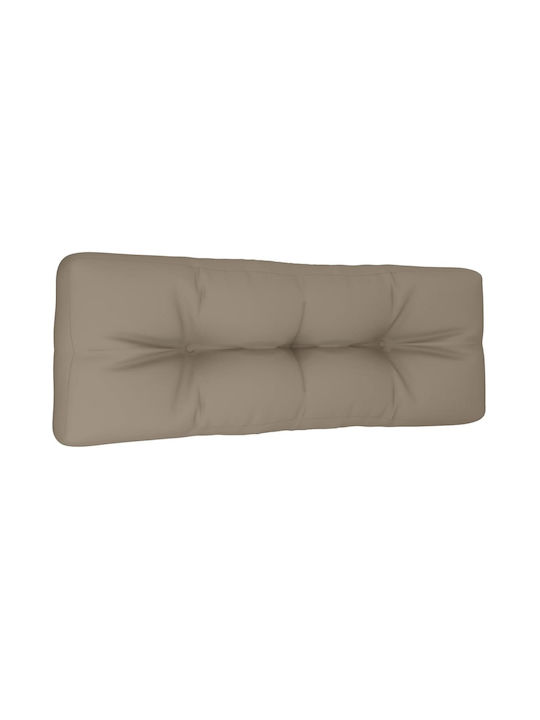 vidaXL Wasserdichtes Sitzbank-Kissen Palette Beige-Grau 40x120cm