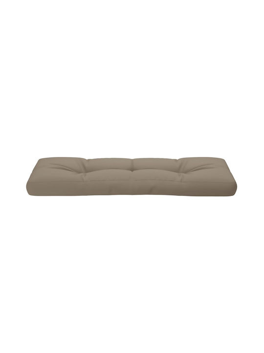 vidaXL Wasserdichtes Sitzbank-Kissen Palette Beige-Grau 40x120cm