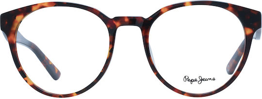 Pepe Jeans Bărbați Plastic Rame Ochelari Maro PJ3515-106