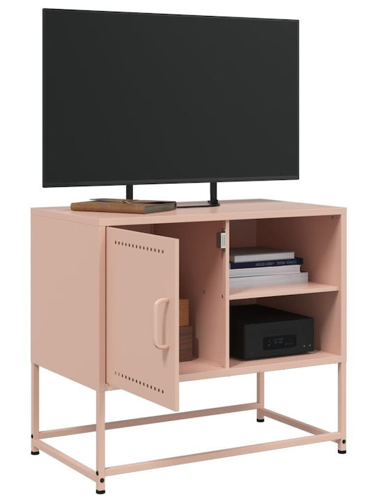 Έπιπλο Τηλεόρασης Μεταλλικό Ροζ Μ68xΠ39xΥ60.5cm