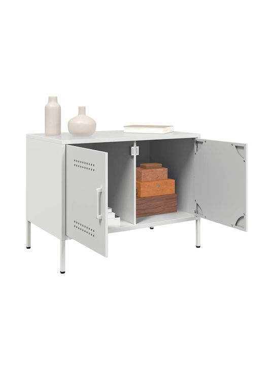 Stand TV Metalic Alb L68xA39xÎ50.5cm