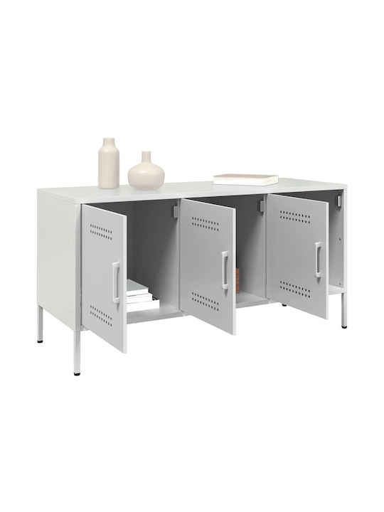 Metal TV Stand White M100.5xD39xH50.5cm