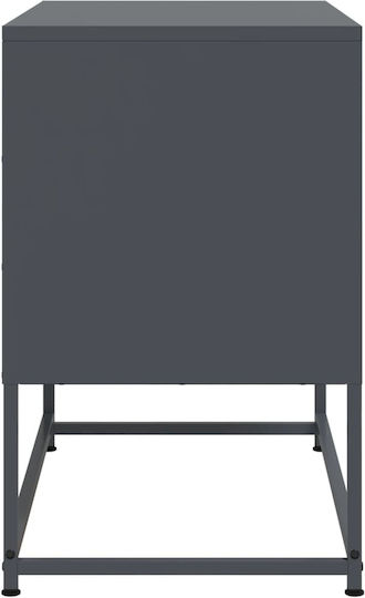 Metal TV Stand Anthracite M68.5xD39xH60.5cm
