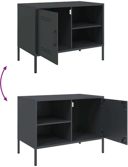 Stand TV Metalic Antracit L68xA39xÎ50.5cm