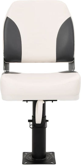 Boat Seat Set 2 Pieces Low Back Folding Straps 3284293