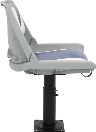 Folding Boat Seat 2 Pieces Blue White 48x51x41 cm 3284280