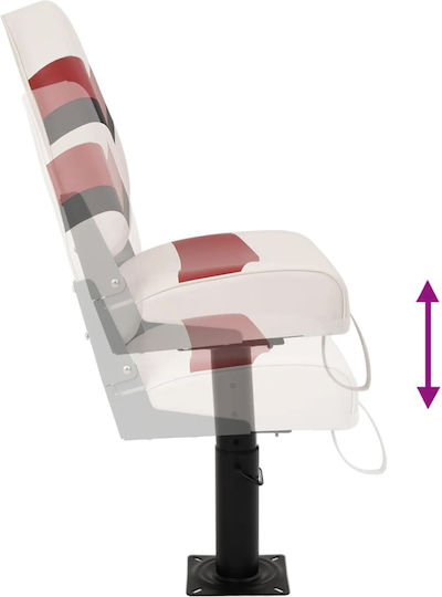 Boat Seat Set of 2 Pieces High Back Folding 3284319