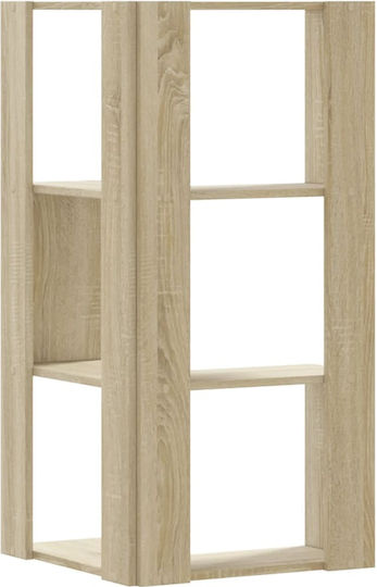 Corner Bookcase Brown 50x50x102cm