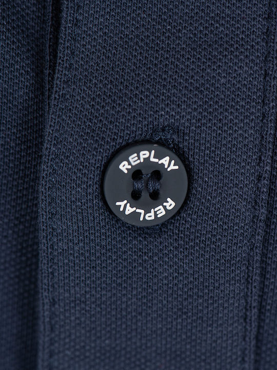 Kinderpolo Kurzarm Deep Blue