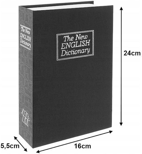 Verk Group Money Hiding Book with Lock 24x24x24cm